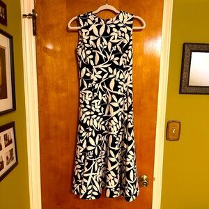 Calvin Klein black and white spring dress.